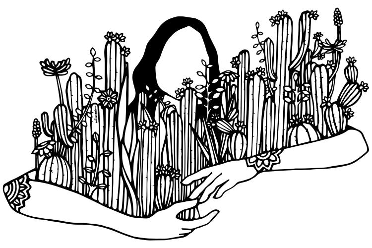 Give Your Plants A Hug by Ninhol wall art
