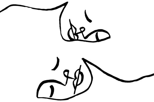 Black & White Minimalist Décor: In Love by Ninhol