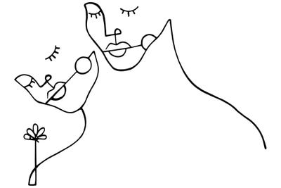 Lovers by Ninhol framed wall art