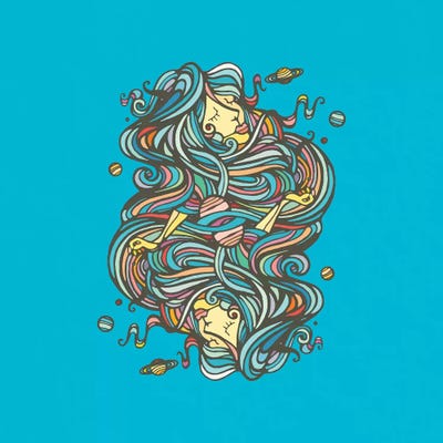 Planets by Ninhol framed wall art