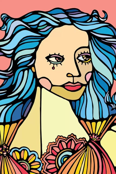 Girl by Ninhol framed wall art