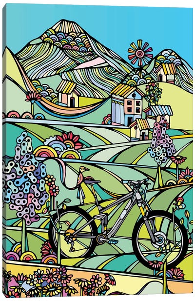 Ride Or Die Canvas Art Print - Bicycle Art