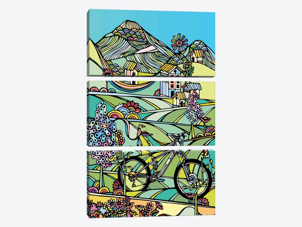 Ride Or Die by Ninhol 3-piece Canvas Print
