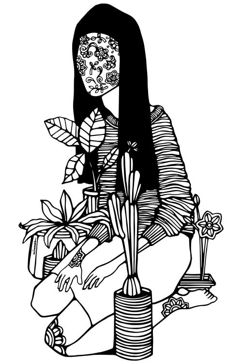 Unaware Of Blossoming by Ninhol wall art