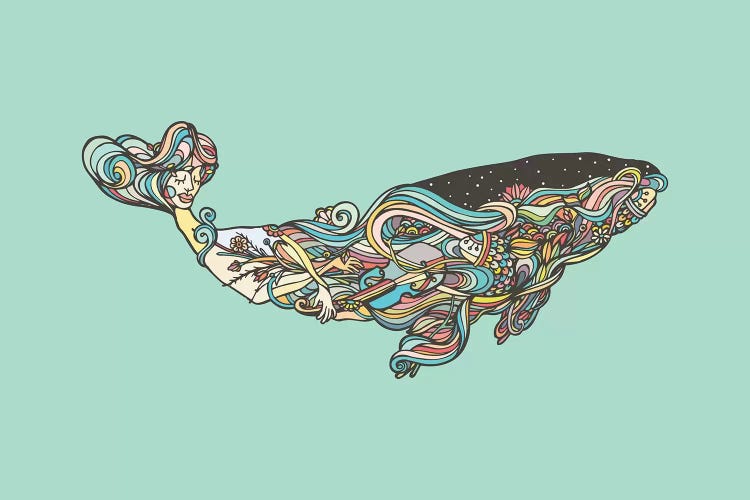 Whale by Ninhol wall art