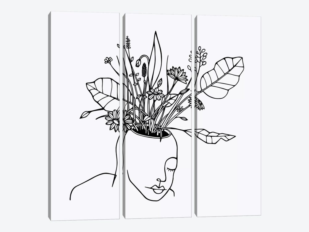 The Spring Head by Ninhol 3-piece Canvas Print