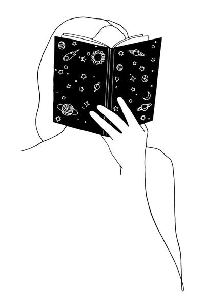 The Reader by Ninhol canvas print