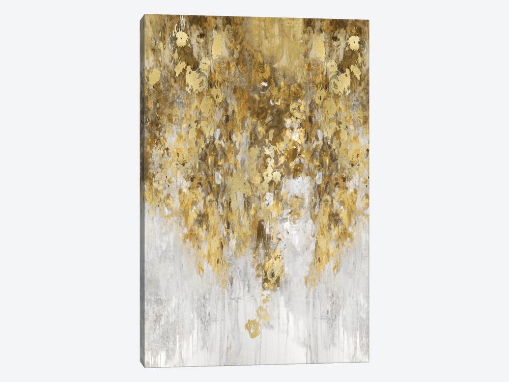 Cascade Amber and Gold by Nikki Robbins 1-piece Canvas Wall Art