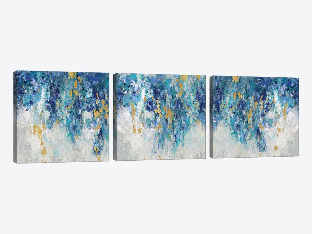 Charmed with Blues by Nikki Robbins 3-piece Canvas Print