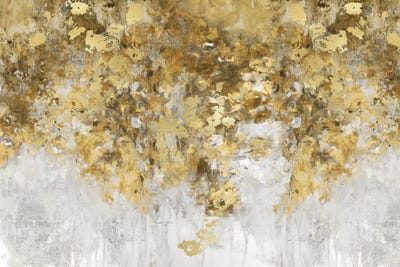 Charmed Amber & Gold by Nikki Robbins metal wall art