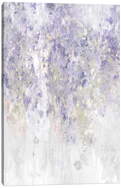 Cascade Lavender Canvas Art Print - Silver Art