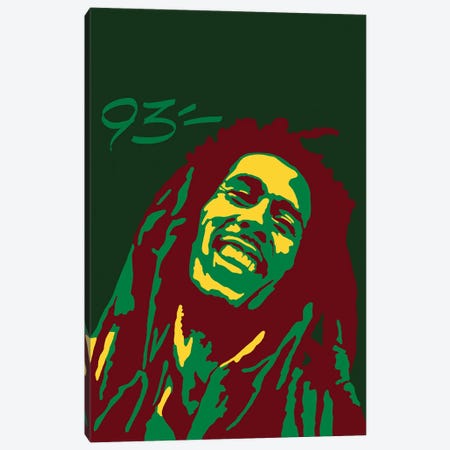Bob Marley Canvas Print #NIT12} by 9THREE Art Print