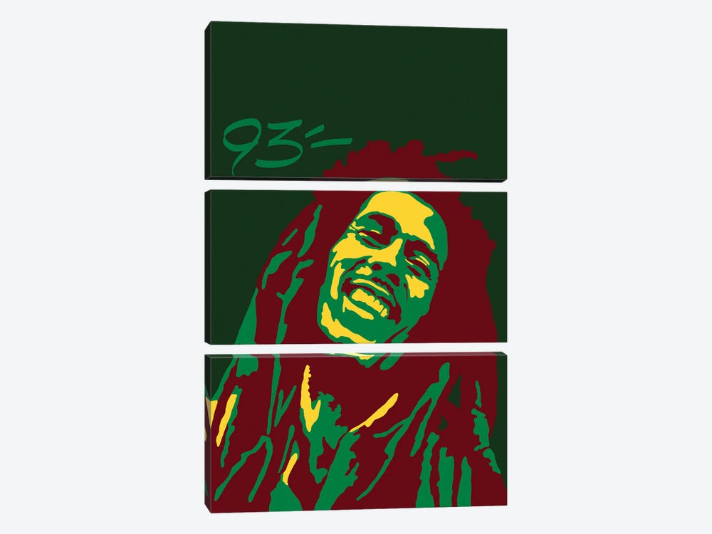 Bob Marley by 9THREE 3-piece Canvas Art Print