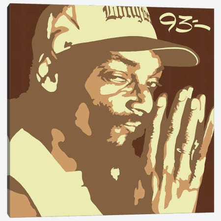 Snoop Dogg Canvas Print #NIT1} by 9THREE Canvas Artwork