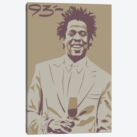 Jay Z Canvas Print #NIT21} by 9THREE Canvas Art