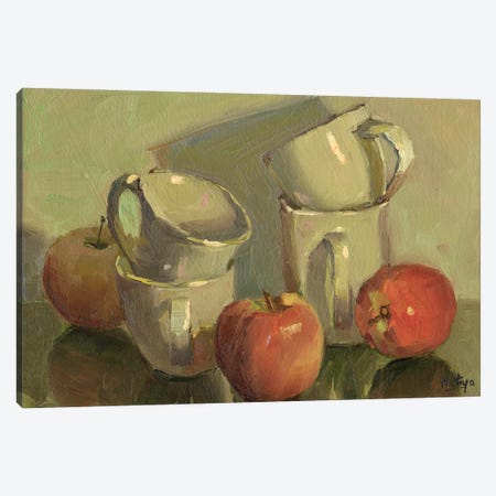 Apples And Cups Canvas Print #NIY10} by Nithya Swaminathan Canvas Art