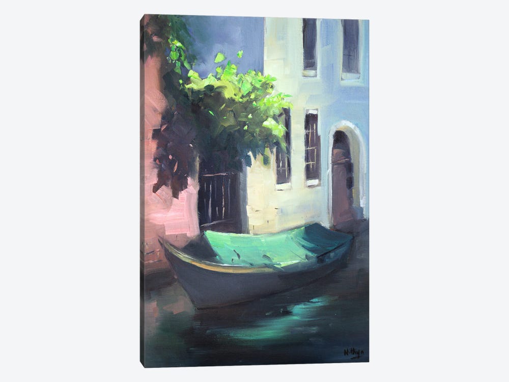 Early Morning Venice by Nithya Swaminathan 1-piece Canvas Artwork