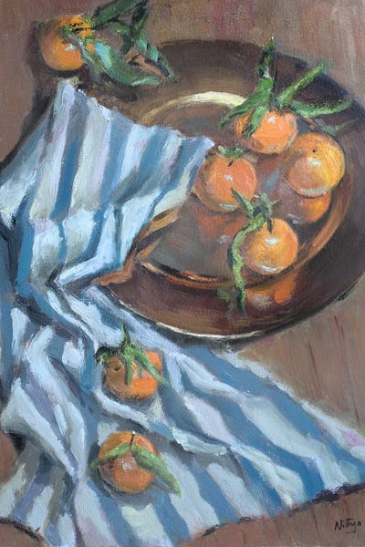 Nithya Swaminathan: Oranges And Fabric by Nithya Swaminathan