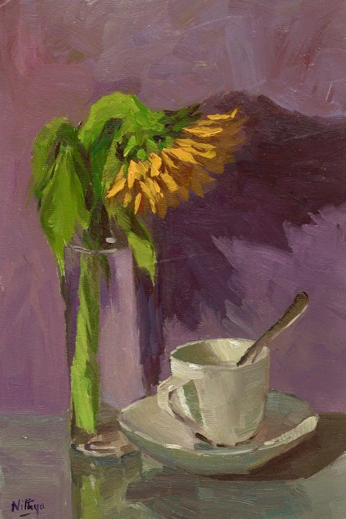 A Sunflower And A Cup