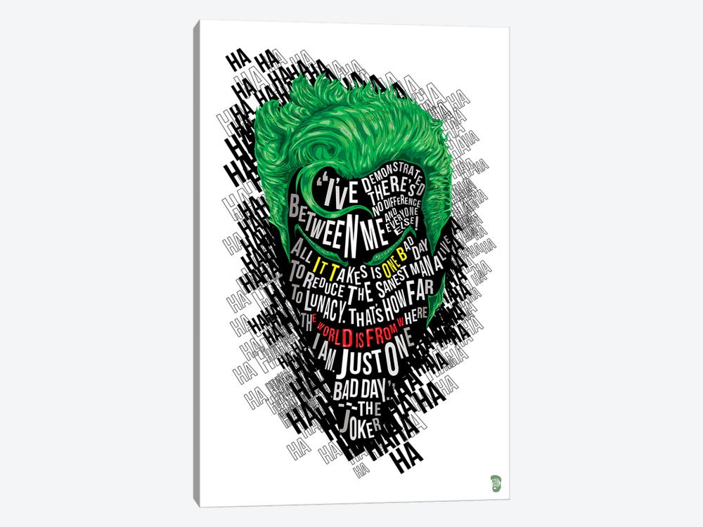 Joker by Nate Jones Design 1-piece Art Print