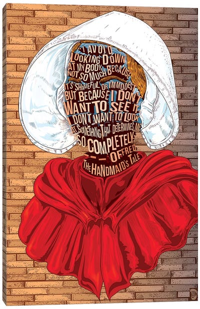 Offred Canvas Art Print - The Handmaid's Tale