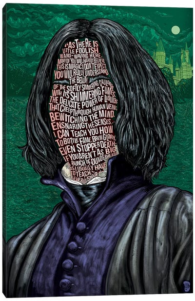 Snape Canvas Art Print - Fantasy Movie Art