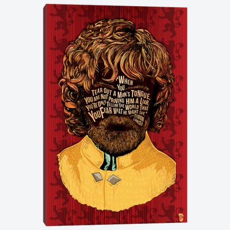 Tyrion Canvas Print #NJO34} by Nate Jones Design Art Print