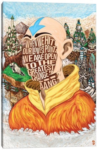 Lowest Point Canvas Art Print - Aang