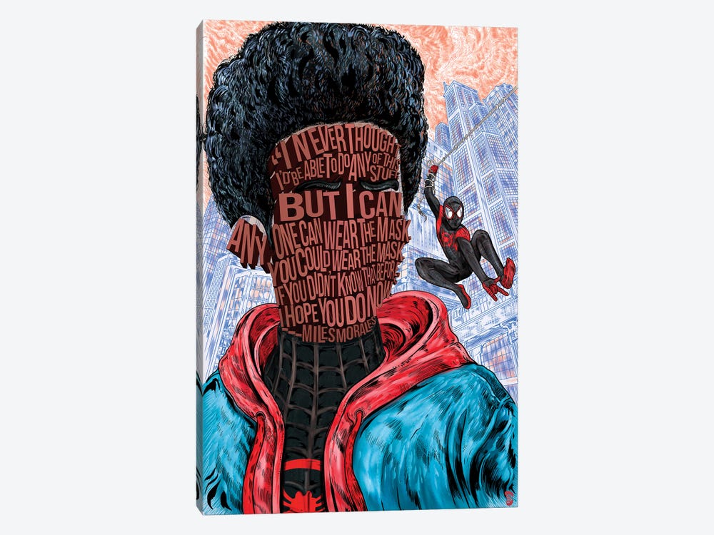 Anyone Can Wear The Mask by Nate Jones Design 1-piece Canvas Print