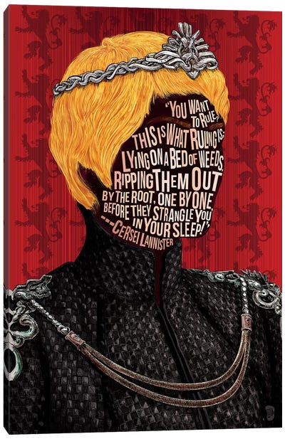 Cersei Canvas Art Print - Game of Thrones