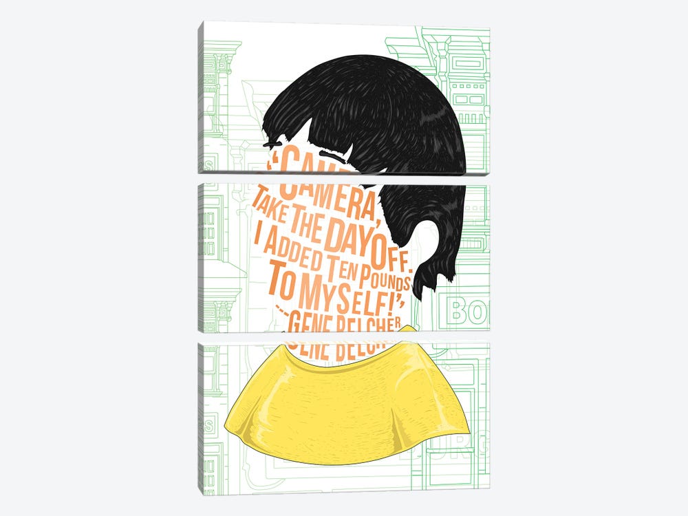 Camera Take The Day Off by Nate Jones Design 3-piece Canvas Print