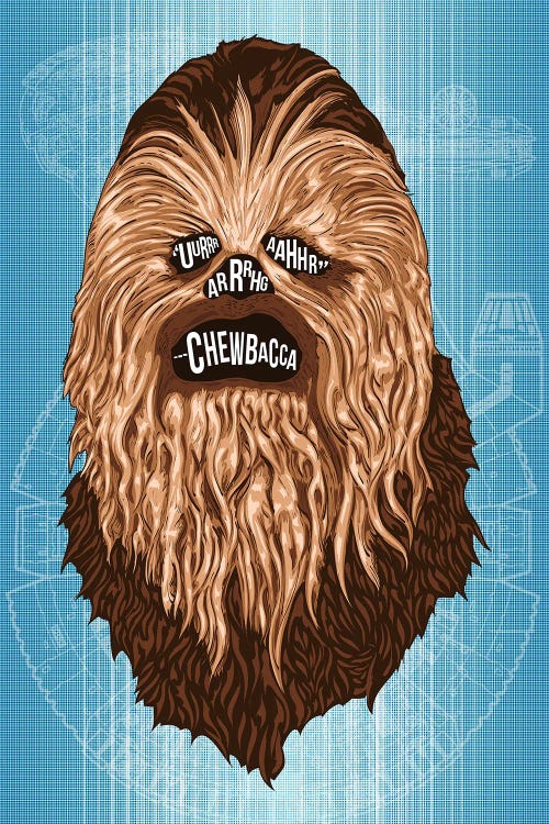 Chewie by Nate Jones Design wall art