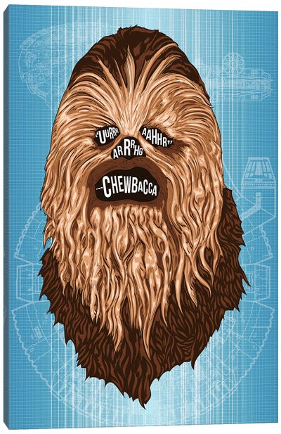 Chewie Canvas Art Print - Nate Jones Design