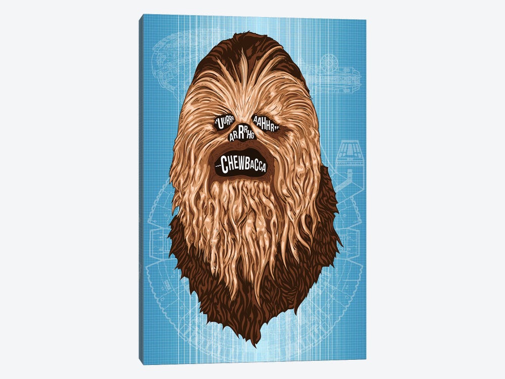 Chewie by Nate Jones Design 1-piece Canvas Art Print