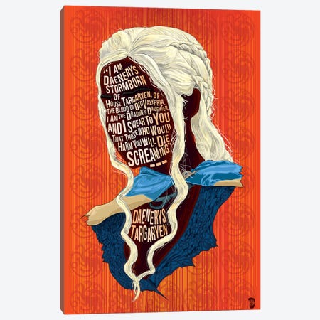 Daenerys Canvas Print #NJO5} by Nate Jones Design Canvas Artwork