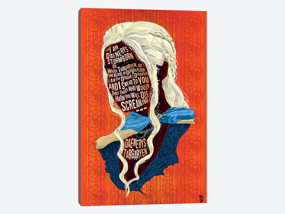 Daenerys by Nate Jones Design 1-piece Canvas Art