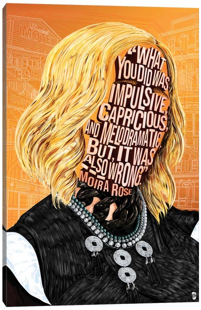 What You Did Was Impulsive Canvas Art Print - Moira Rose