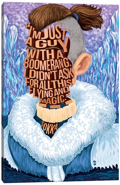 Just A Guy With A Boomerang Canvas Art Print - Avatar: The Last Airbender