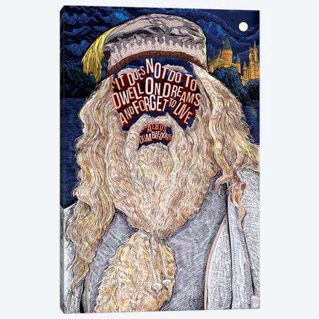 Dumbledore Canvas Print #NJO8} by Nate Jones Design Art Print