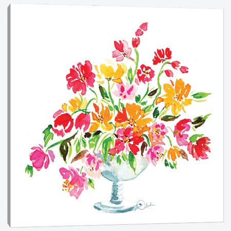 Floral Arrangement I Canvas Print #NJP12} by Natasha Joseph Canvas Print