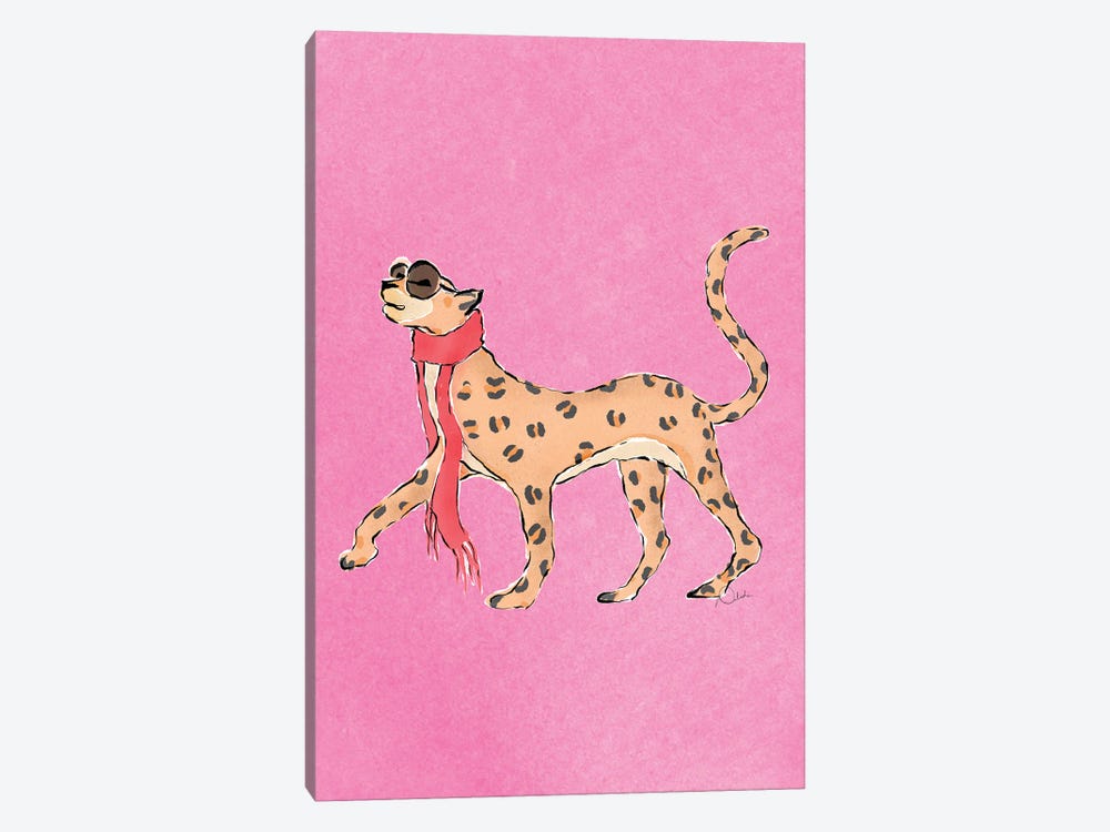 Preppy Pink Leopard I by Natasha Joseph 1-piece Art Print