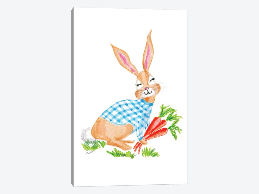 Preppy Bunny I by Natasha Joseph 1-piece Art Print