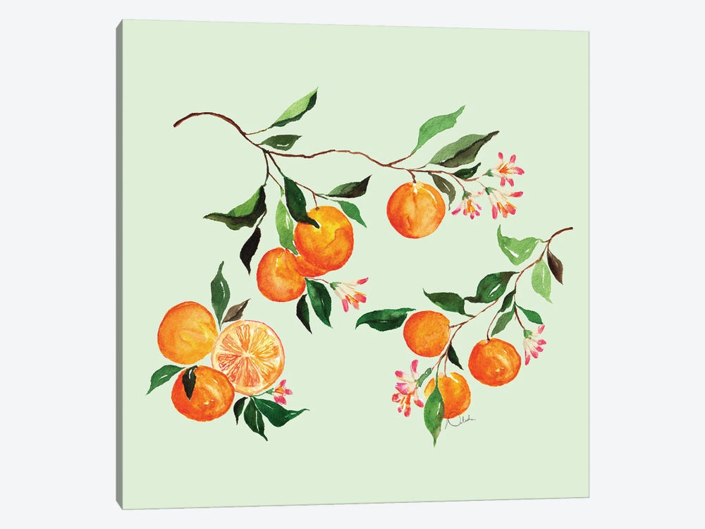 Oranges Galore by Natasha Joseph 1-piece Canvas Wall Art