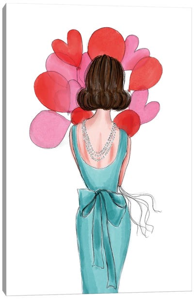 Tiffany Dress Girl Canvas Art Print - Natasha Joseph