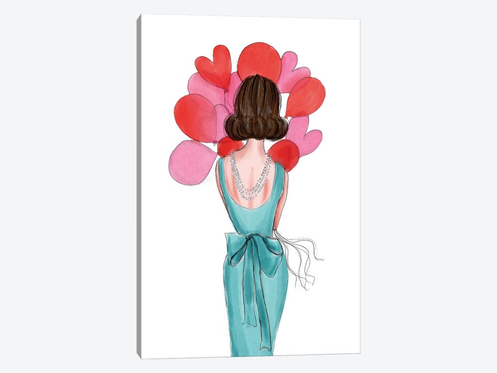 Tiffany Dress Girl by Natasha Joseph 1-piece Canvas Print