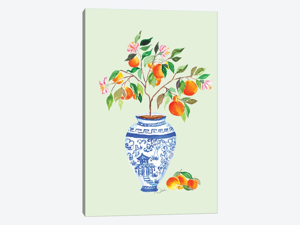 Preppy Orange Tree by Natasha Joseph 1-piece Canvas Print