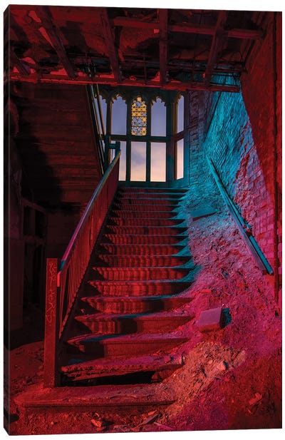 City Meth Stairs Canvas Art Print - Haunted Houses