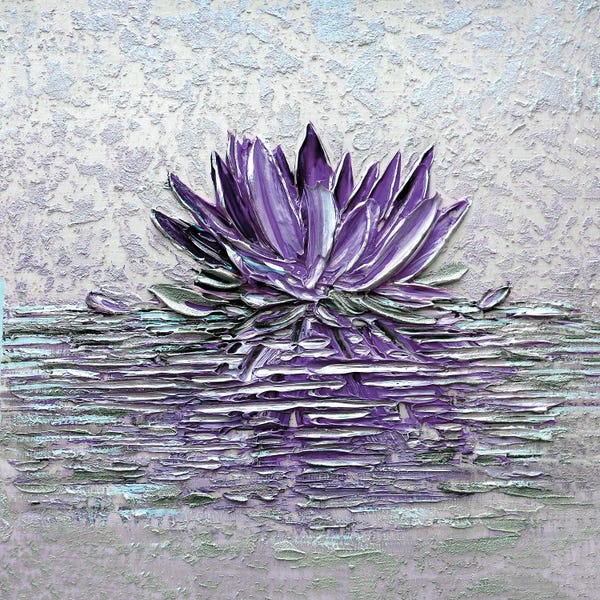 Textured Florals: Pure Peace - Purple by Nada Khatib