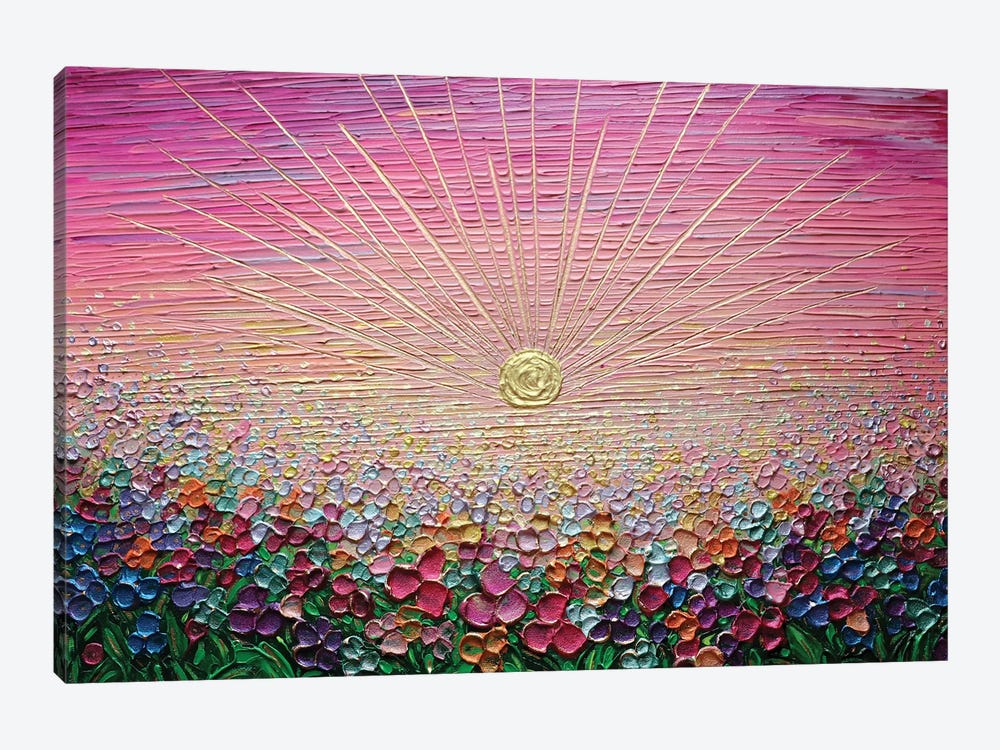 Romance - Multi Color by Nada Khatib 1-piece Canvas Artwork