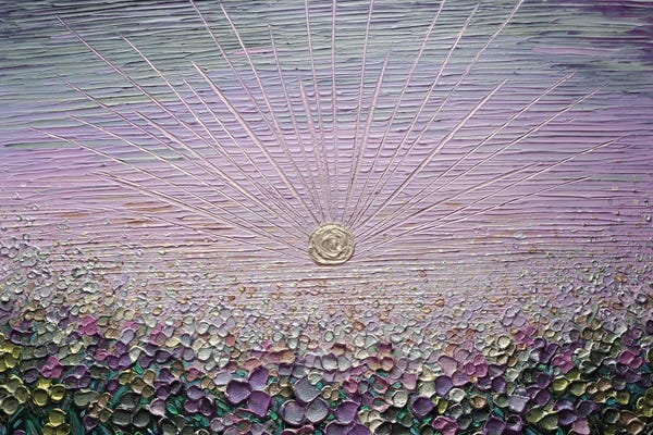 Gray & Purple: Romance - Purple Gray Green by Nada Khatib